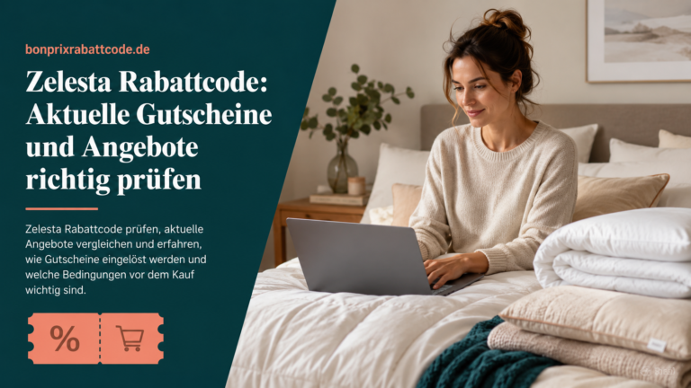 Zelesta Rabattcode – Frau vergleicht online Gutscheine und Angebote für Bettdecken und Bettwäsche.