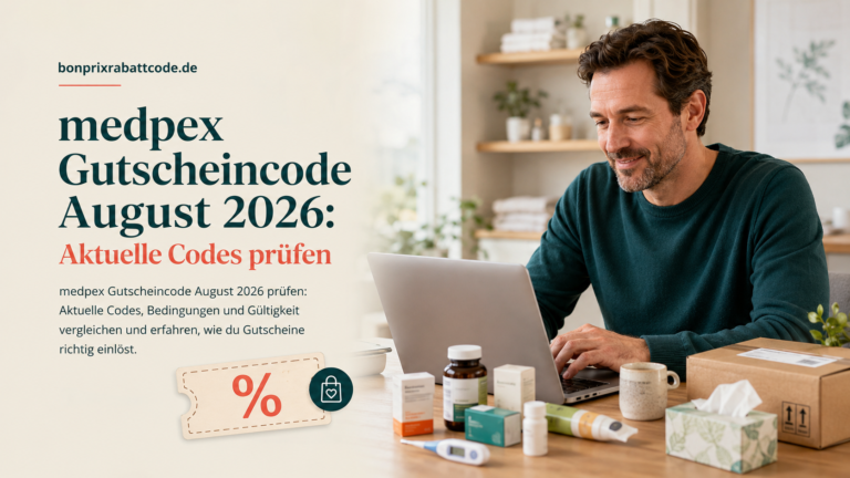 medpex Gutscheincode August 2026 – aktuelle Codes und Rabatte für Online-Apotheke und Gesundheitsprodukte