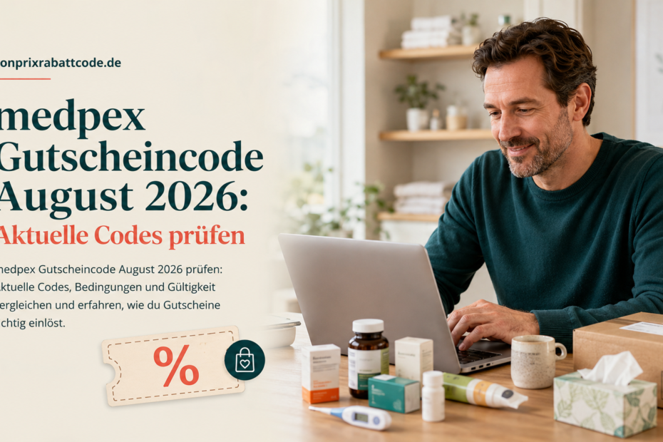 medpex Gutscheincode August 2026 – aktuelle Codes und Rabatte für Online-Apotheke und Gesundheitsprodukte